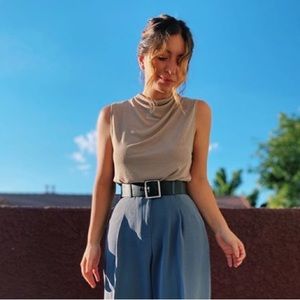 ✨ NWT ✨ Zara High Collar Sleeveless Ribbed Tank